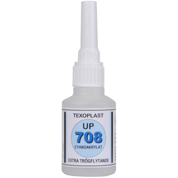 TEXOPLAST UP708 - Ett extra trögflytande lim för plast, metall, gummi, läder och trä